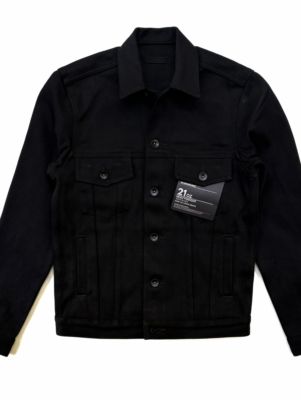 The Unbranded Brand UB42 21oz Solid Black Selvedge Denim Jacket